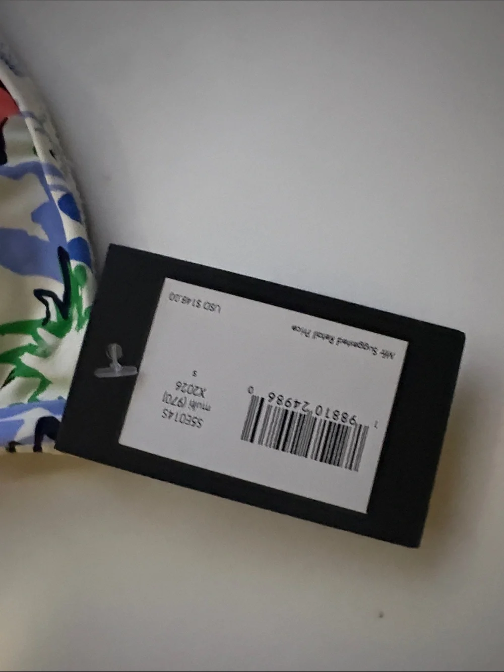 Kate spade 2 piece triangle bikini string top & bottom tropic print nwt Sz Small